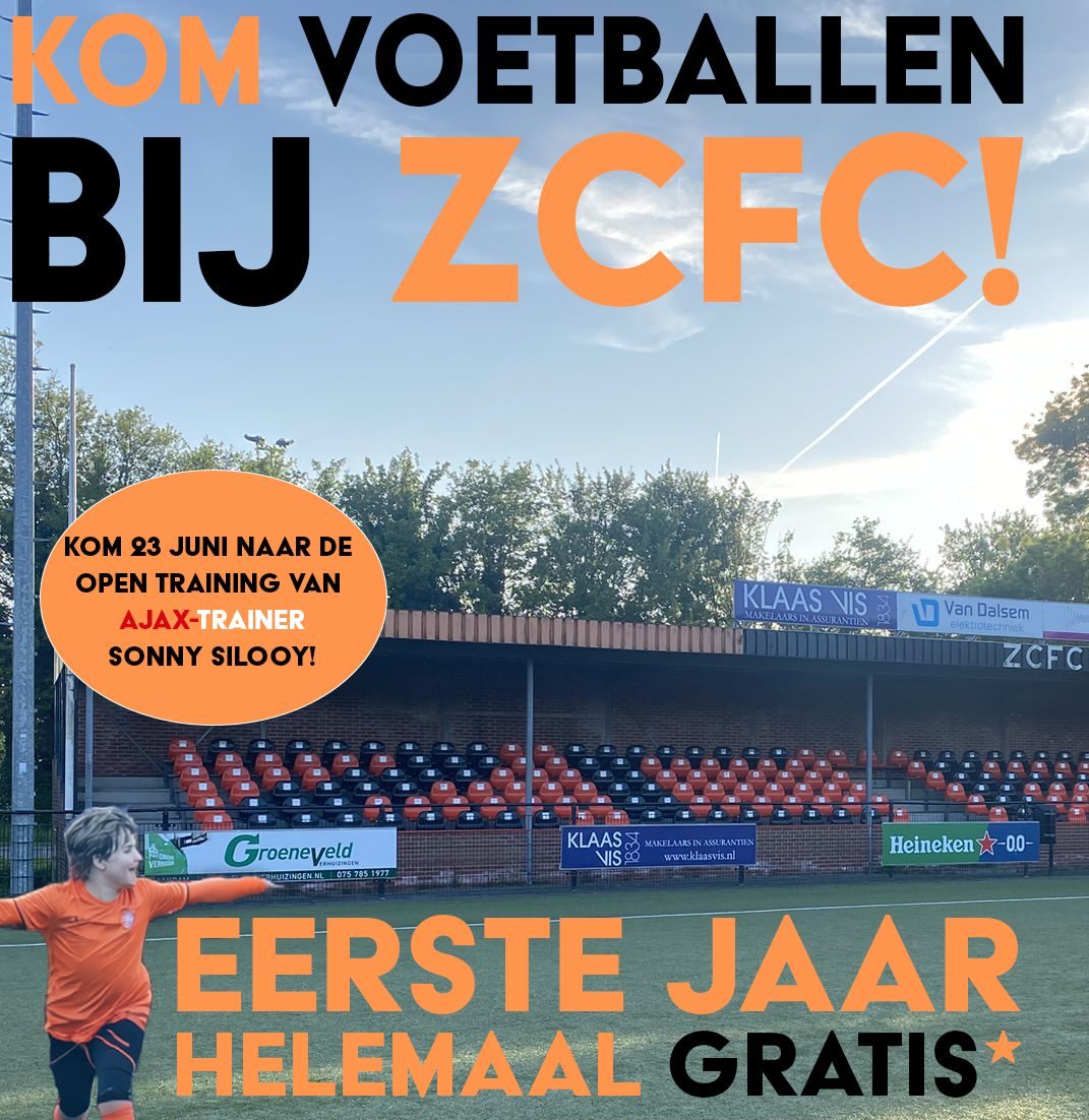 23 juni: Open jeugdtraining van Sonny Silooy bij ZCFC