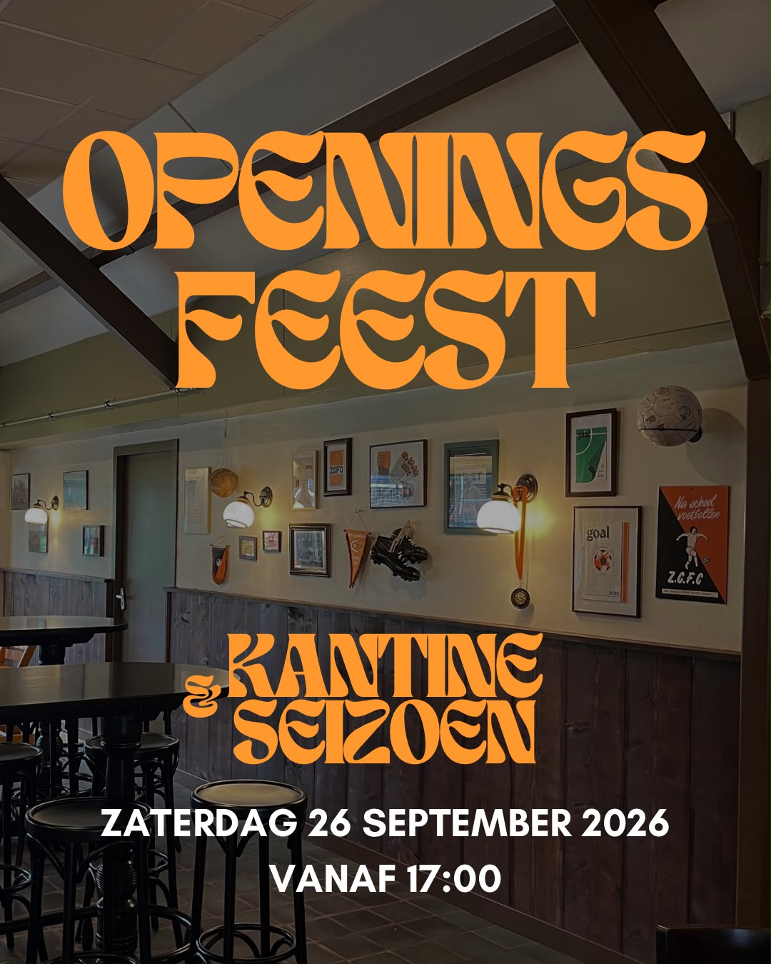 Informatie openingsfeest zaterdag 26 september